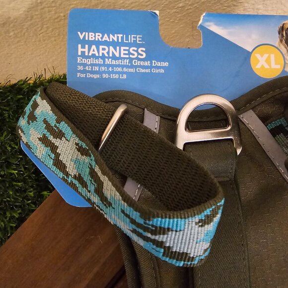 Vibrant Life Dog Harness XL Olive Camo Harness New NWT - Picture 5 of 11